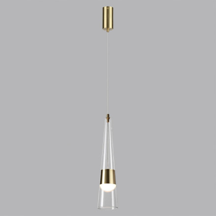 Подвес 5043/12L L-VISION Odeon Light глянц.золото/прозрачный/металл/стекло Подвес LED 12W 3000K 1334Лм LUMP