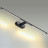 Настенный светильник 6634/9WL HIGHTECH Odeon Light металл/черный/акрил IP20 LED 8W 3000K/4000K/6000K 220V ALEDO