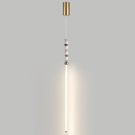 Подвесной 6640/12L HIGHTECH ODL25 Подвесной светильник  бронзов/белый/металл/акрил/агат IP20 LED 12W 3500K 220V MONELLA