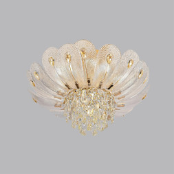 Люстра потолочная 5048/7 HALL Odeon Light золото/прозрачный/янтарный/металл/хрусталь/стекло Люстра E14 7*40W PAROTI