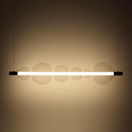 Светильник подвесной 5671/13L LEDIO Lumion чёрный Светильник подвесной LED 13W жел, синий, фиол свет 845Лм 220V MIAMI