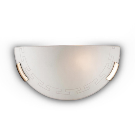 Бра 061 GLASSI SN 182 Бра стекло/белое E27 1*100Вт 300х160 GRECA