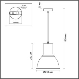 Подвесной светильник Laso 3374/1 Odeon Light