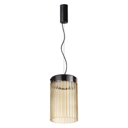 Подвес 5047/15L L-VISION Odeon Light черный/светл.янтарный/металл/стекло Подвес LED 15W 4000К 1676Лм PILLARI