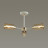 Люстра потолочная 5639/3C COMFI Lumion белый, золотой Люстра потолочная E14 3*40W 220V DALLIN
