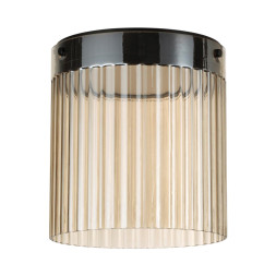 Потолочный светильник 5047/20LC L-VISION Odeon Light черный/светл.янтарный/металл/стекло LED 20W 4000К 2238Лм PILLARI