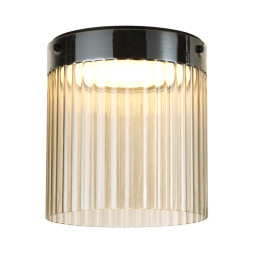 Потолочный светильник 5047/20LC L-VISION Odeon Light черный/светл.янтарный/металл/стекло LED 20W 4000К 2238Лм PILLARI