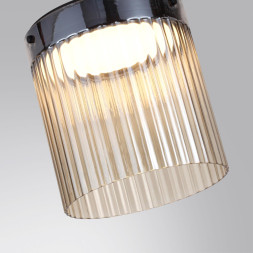 Потолочный светильник 5047/20LC L-VISION Odeon Light черный/светл.янтарный/металл/стекло LED 20W 4000К 2238Лм PILLARI
