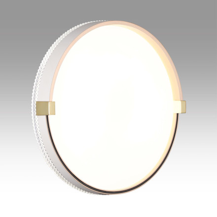 Настенно-потолочный светильник 7646/CL PALE Sonex Светильник пластик/белый/золотой LED 30Вт 4000К D340 IP43 OLIDI WHITE