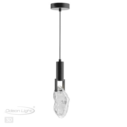 Подвесной светильник 6695/5L MIDCENT Odeon Light брашир. черный/металл/стекло IP20 LED 5W 200Лм 3000K LIA