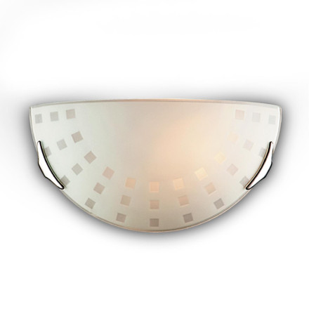 Бра 062 GLASSI SN 106 Бра стекло/белое E27 1*100Вт 300х160 QUADRO WHITE