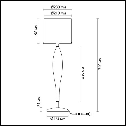 Интерьерная настольная лампа Tower 4850/1T Odeon Light