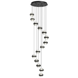 Люстра 5031/80L L-VISION Odeon Light чёрный/металл/акрил Люстра LED 80W 4000K 5723лм KLOT