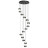 Люстра 5031/80L L-VISION Odeon Light чёрный/металл/акрил Люстра LED 80W 4000K 5723лм KLOT