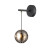 Бра 5041/12WL MODERN Odeon Light черный/золото/дымчатый/металл/стеко Бра LED 12W 4000К 1526Лм TRONI