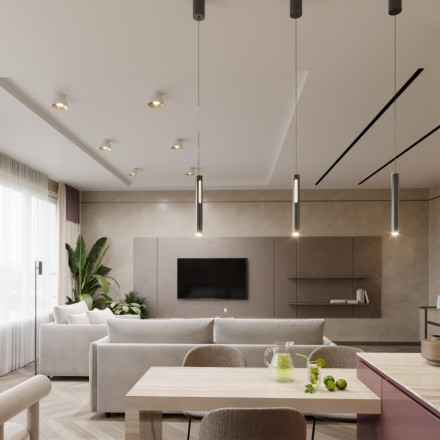 Подвесной светильник 6643/7L HIGHTECH Odeon Light черный/золото/металл/акрил Подвесной светильник IP20 LED 9W 3000K 220V MALI