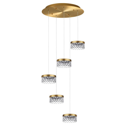 Люстра 5032/30L L-VISION Odeon Light античн.бронза/металл/акрил Люстра LED 30W 4000K 1958лм FIVRE