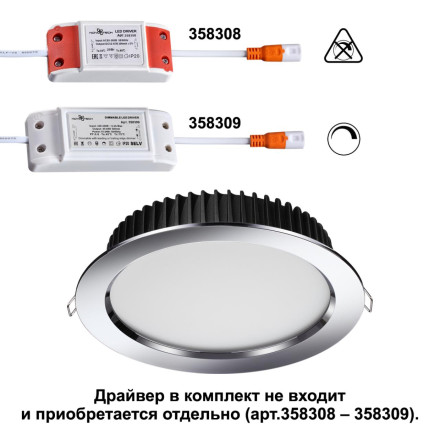 Точечный светильник Drum 358307 Novotech