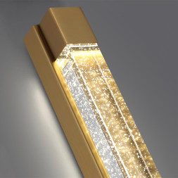 Настенный светильник 6681/12WL HIGHTECH Odeon Light антич бронза/металл/хрусталь IP20 LED 12W 600Лм 4000K MIRADA