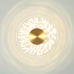Настенный светильник 6627/9WL MIDCENT Odeon Light античная бронза/металл/акрил IP20 LED 9W 3000K 220V SOLARIS