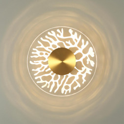 Настенный светильник 6627/9WL MIDCENT Odeon Light античная бронза/металл/акрил IP20 LED 9W 3000K 220V SOLARIS