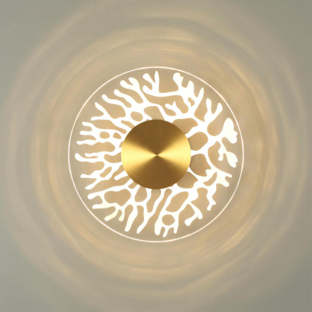 Настенный светильник 6627/9WL MIDCENT Odeon Light античная бронза/металл/акрил IP20 LED 9W 3000K 220V SOLARIS