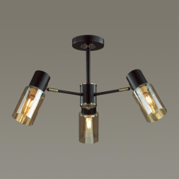 Люстра потолочная 5644/3C COMFI Lumion чёрный, бронза Люстра потолочная E14 3*40W 220V RONNIE