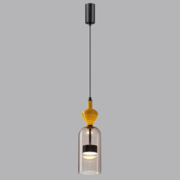 Подвес 5046/12LB L-VISION Odeon Light черный/светл.коричневый/металл/стекло/керамика Подвес LED 12W 4000К 1400Лм PALLETA