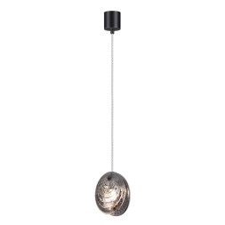 Подвес 5038/1A MODERN Odeon Light черный/дымчатый/металл/стекло Подвес G9 1*40W MUSSELS