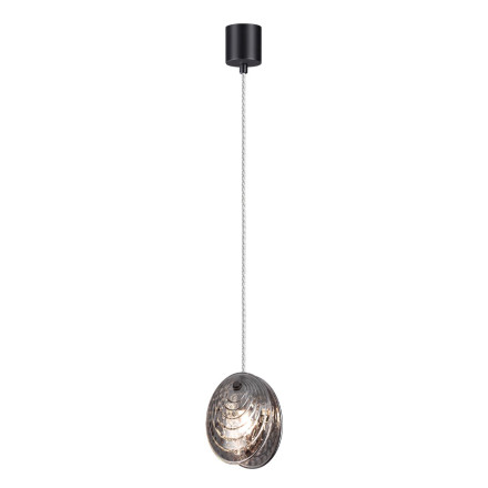 Подвес 5038/1A MODERN Odeon Light черный/дымчатый/металл/стекло Подвес G9 1*40W MUSSELS