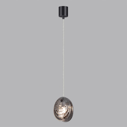 Подвес 5038/1A MODERN Odeon Light черный/дымчатый/металл/стекло Подвес G9 1*40W MUSSELS