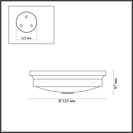 Настенно-потолочный светильник Marsei 4825/3C Odeon Light