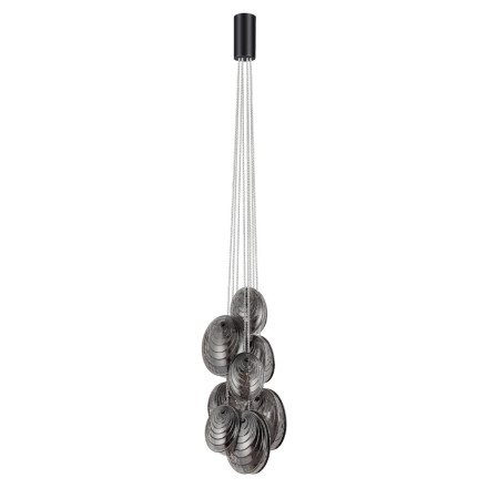 Люстра 5038/8 MODERN Odeon Light черный/дымчатый/металл/стекло Люстра G9 8*40W MUSSELS