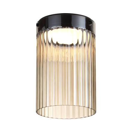 Потолочный светильник 5047/15LC L-VISION Odeon Light черный/светл.янтарный/металл/стекло LED 15W 4000К 1676Лм PILLARI