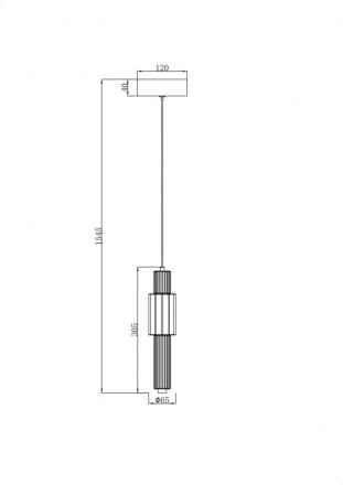 Подвесной светильник Verticale MOD308PL-L9BL3K Maytoni