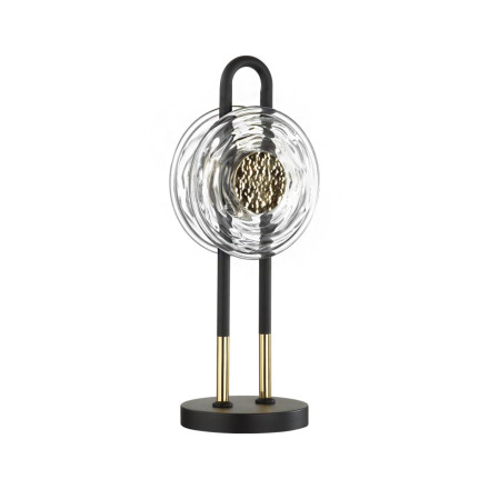 Настольная лампа 5407/12TL MODERN Odeon Light EXCLUSIVE черный/золотой/металл/стекло LED 12W 3000K 1005Лм MAGNET