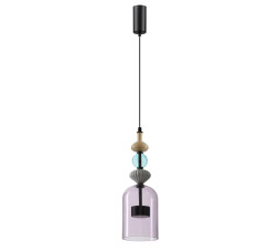 Подвес 5046/12LA L-VISION Odeon Light черный/фиолетовый/металл/стекло/керамика Подвес LED 12W 4000К 1400Лм PALLETA