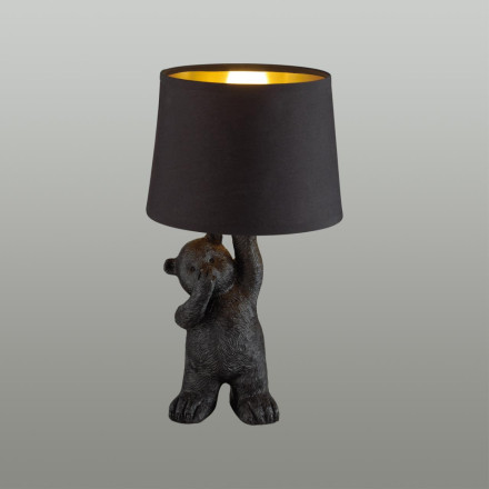 Настольная лампа 5662/1T MODERNI Lumion чёрный E14 40W 220V BEAR