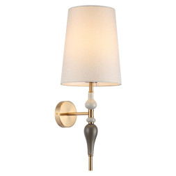 Бра 5040/1W CLASSIC Odeon Light античн.бронза/беж.абажур/металл/керамика Бра E27 1*60W HOMI