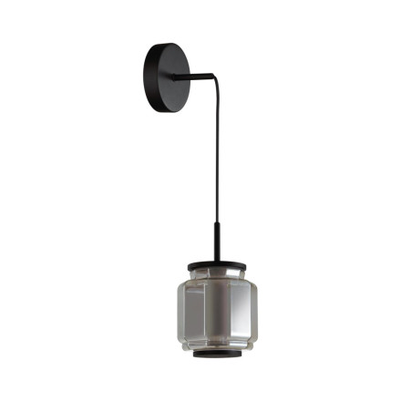 Подвес 5408/5L HIGHTECH Odeon Light EXCLUSIVE черный/дымчатый/металл/стекло/акрил Подвесной светильник LED 5W 3000K 304Лм JAM