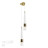 Бра 5043/24WL L-VISION Odeon Light глянц.золото/прозрачный/металл/стекло Бра LED 24W 3000K 2536Лм LUMP