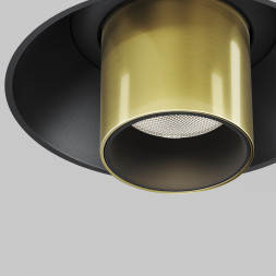 Встраиваемый светильник Technical C140TRS-L200-7W4K-BBS Maytoni Technical Ceiling Focus T Черный и Латунь LED 4000