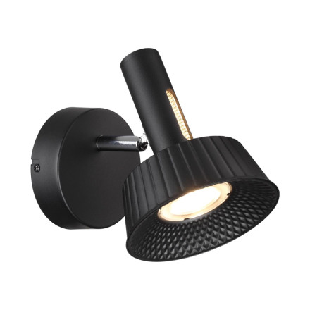 Настенный светильник 6643/7WL HIGHTECH Odeon Light черный/металл/акрил Настенный светильник IP20 LED 10W 3000K 220V MALI