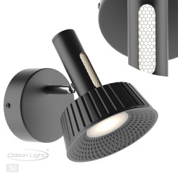 Настенный светильник 6643/7WL HIGHTECH Odeon Light черный/металл/акрил Настенный светильник IP20 LED 10W 3000K 220V MALI