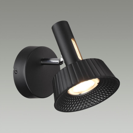 Настенный светильник 6643/7WL HIGHTECH Odeon Light черный/металл/акрил Настенный светильник IP20 LED 10W 3000K 220V MALI