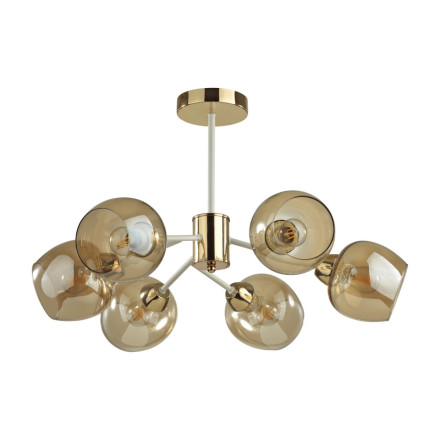 Люстра потолочная 5650/6C COMFI Lumion белый, золотой Люстра потолочная E27 6*60W 220V ODELL