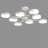 Люстра потолочная 5653/99CL LEDIO Lumion белый, дерево Люстра потолочная LED 144W 3000-6000K 6748Лм 220V BRAD