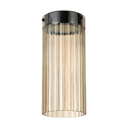 Потолочный светильник 5047/10LC L-VISION Odeon Light черный/светл.янтарный/металл/стекло LED 10W 4000К 1237Лм PILLARI