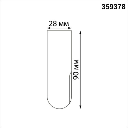 Заглушка торцевая 359378 KONST NT24 000 черный Заглушка торцевая IP20  GLAT