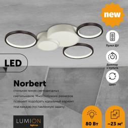 Потолочная люстра Norbert 5253/80CL Lumion